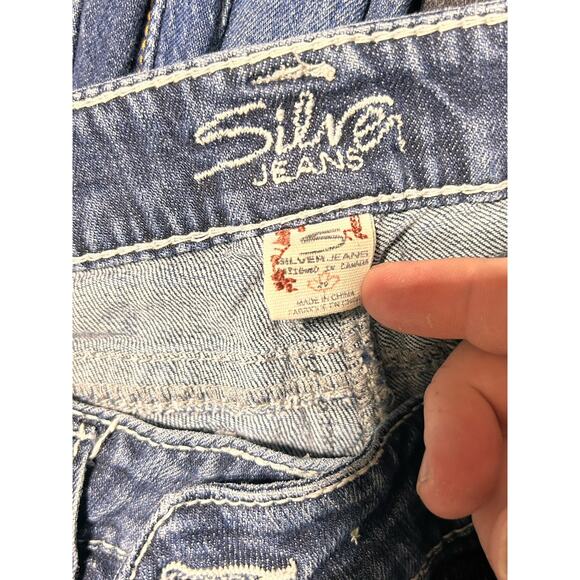 Silver Jeans Tuesday Bootcut Jeans Women's 29x33 Blue Denim Stretch - Picture 8 of 11
